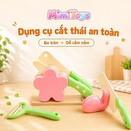 Bộ Bếp Cầu Vồng MimiToys Size Lớn 21 Chi Tiết - Đồ Chơi Nấu Ăn Nhiều Màu Cho Bé Chơi Nhập Vai 4