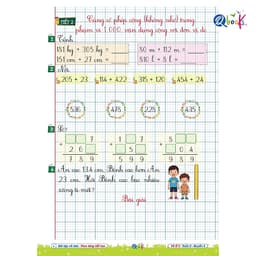 Sách - Combo Vở Ô Li Bài Tập Về Nhà Toán Lớp 2 - Có Mã QR Video Bài Giảng Từng Tiết Học (Qbooks) 9
