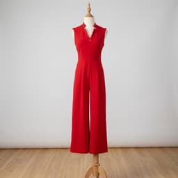 [ Hiền VNXK] Jumpsuit Nữ Dáng Dài Ống Rộng Sát Nách Cổ V Chất Thun Cát Dày Dặn - Đồ Bộ Liền Thân Dự Tiệc, Công Sở 6