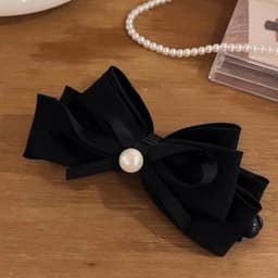 Kẹp tóc dọc làm phồng tóc DUBOCHIC 8cm hình nơ xinh xắn 3