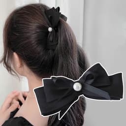 Kẹp tóc dọc làm phồng tóc DUBOCHIC 8cm hình nơ xinh xắn 4