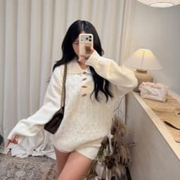 𝐬𝐭𝐮𝐝𝐢𝐨𝐛𝐲𝟐𝟓 | SET POLO LEN THỪNG KHUY GỖ KÈM QUẦN ĐÙI HÀNG QC 8