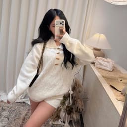𝐬𝐭𝐮𝐝𝐢𝐨𝐛𝐲𝟐𝟓 | SET POLO LEN THỪNG KHUY GỖ KÈM QUẦN ĐÙI HÀNG QC 9