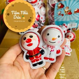 Hộp 50 chiếc kẹo dẻo noel, giáng sinh, người tuyết siêu ngon hấp dẫn Snack Ăn Vặt Food Candy 4