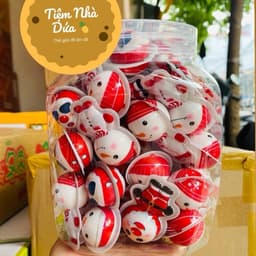 Hộp 50 chiếc kẹo dẻo noel, giáng sinh, người tuyết siêu ngon hấp dẫn Snack Ăn Vặt Food Candy 3