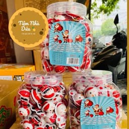 Hộp 50 chiếc kẹo dẻo noel, giáng sinh, người tuyết siêu ngon hấp dẫn Snack Ăn Vặt Food Candy 2