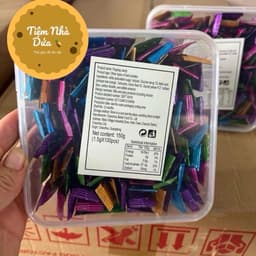 Sỉ (Hộp x 100g) Kẹo nổ mini Vị Hoa Quả, Popping Candy Siêu Ngon Snack Food Ăn Vặt Thức Ăn Chua 3