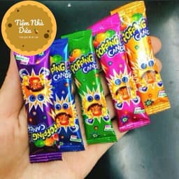Sỉ (Hộp x 100g) Kẹo nổ mini Vị Hoa Quả, Popping Candy Siêu Ngon Snack Food Ăn Vặt Thức Ăn Chua 4