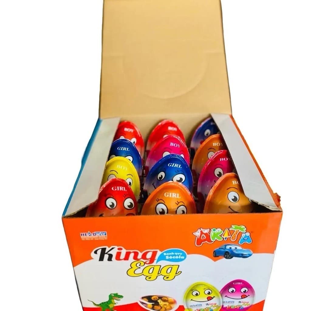 Socola Trứng KingEgg Socola Kèm Đồ Chơi boy/Girl, Socola Trứng Khủng Long Sô Cô La Snack Ăn Vặt Food Chocolate Food