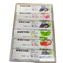Sỉ hộp 30 thanh kẹo dẻo sữa chua hoa quả KateYou nhiều vị, kẹo mềm trái cây thanh, ăn vặt nội địa Snack Candy Food 1