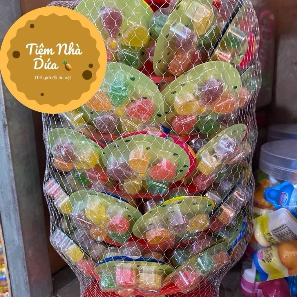 Tháp 80 cây kẹo dẻo 5 cánh bọc đường siêu ngon, kẹo dẻo cối xay gió 5 cánh tháp 80 cây Snack Candy Ăn Vặt