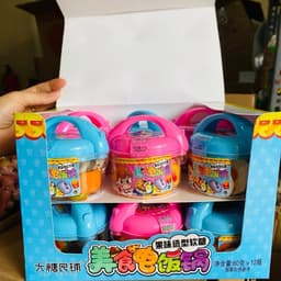 Sỉ Hộp 12 Kẹo dẻo Nồi Cơm điện To  kèm kẹo dẻo siêu ngon cho bé Snack Food Ăn Vặt Thức Ăn Đồ Chơi Kem 7