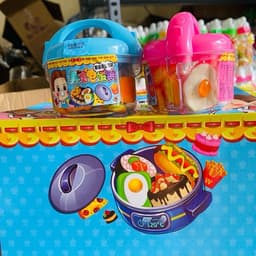 Sỉ Hộp 12 Kẹo dẻo Nồi Cơm điện To  kèm kẹo dẻo siêu ngon cho bé Snack Food Ăn Vặt Thức Ăn Đồ Chơi Kem 4