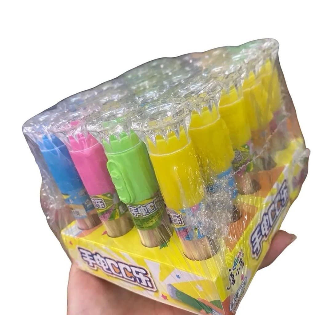 Sỉ lốc 20 cái kẹo lạnh đèn pin đồ chơi, đồ chơi đèn pin kèm kẹo tăm lạnh sỉ đồ ăn vặt Candy Toy