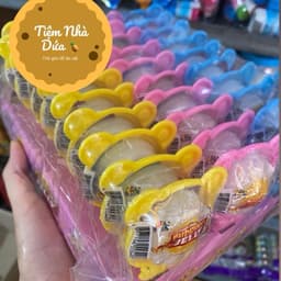 Khay 30 cái Thạch Pudding hình trứng tráng kèm kẹo nổ siêu ngon cho bé Ăn Vặt Snack Food 2