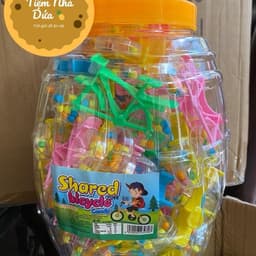 Hộp 50c Kẹo xê Xe Đạp Vị Trái Cây Siêu Dễ Thương Cho Bé Gắn Xe Đạp - Đạp Xe Đạp hot hot Candy Food Snack Ăn Vặt Thức Ăn 1