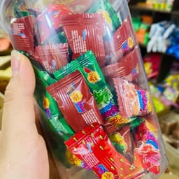 Hộp 74 cái kẹo cao su thổi Big Babol có nhân mix 3 vị, kẹo gum thổi có nhân bigbabol dưa hấu dâu coca Candy Chua Snack 3