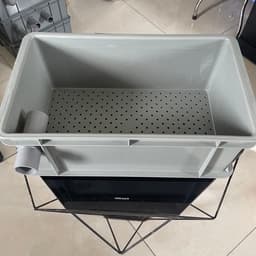 Bộ lọc Baki tràn cho hồ cá nhỏ dưới 1500 lít - Kích thước 46x27x16cm, màu xám, ống phi 34 7