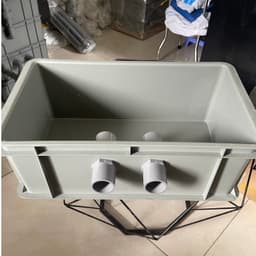Bộ lọc Baki tràn cho hồ cá nhỏ dưới 1500 lít - Kích thước 46x27x16cm, màu xám, ống phi 34 8