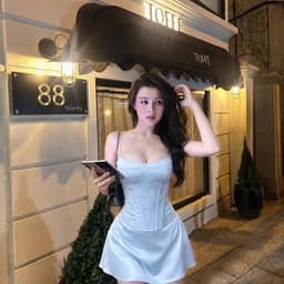 Set Lụa Áo Croset Gọng Phối Chân Váy Chữ A Kieupham.shop 4