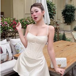 Set Lụa Áo Croset Gọng Phối Chân Váy Chữ A Kieupham.shop 6