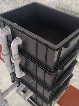 Bộ lọc Baki mini cho hồ cá cảnh nhỏ gọn, kích thước 34x25x13cm, màu đen, Phi 27, chống tràn, hoàn hảo cho hồ cá mini. 7