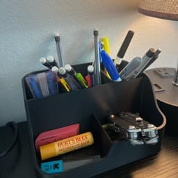 Khay Đựng Bút Đa Ngăn Để Bàn, Kệ Đựng Văn Phòng Phẩm Giấy Note Kéo In 3D 4