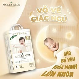 (COMBO 4BỊCH) BỈM MOLLY KIDS HÀN QUỐC MỎNG MỀM THẤM HÚT TỐT CHO BÉ 5