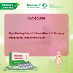 TPBVSK Hoạt Huyết Thông Mạch Traphaco - Bổ Khí Bổ Huyết Hỗ Trợ Giảm Tê Mỏi Tê Bì Nhức Đầu Mất Ngủ Hộp 30 Viên 6