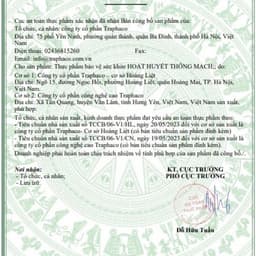 TPBVSK Hoạt Huyết Thông Mạch Traphaco - Bổ Khí Bổ Huyết Hỗ Trợ Giảm Tê Mỏi Tê Bì Nhức Đầu Mất Ngủ Hộp 30 Viên 7