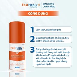 Xịt Fasthealz First Aid Spray 50ml- Vệ sinh vết thương cho bé và gia đình 6