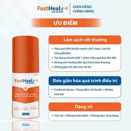 Xịt Fasthealz First Aid Spray 50ml- Vệ sinh vết thương cho bé và gia đình 4