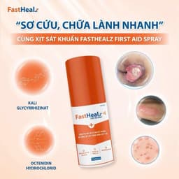Xịt Fasthealz First Aid Spray 50ml- Vệ sinh vết thương cho bé và gia đình 5