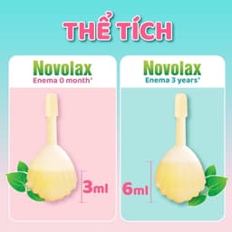 Ống bơm trực tràng Novocare Novolax Enema tuýp 3ml,6 ml - Thụt táo bón cho trẻ em từ 0 tháng tuổi, 3 tuổi và người lớn 3
