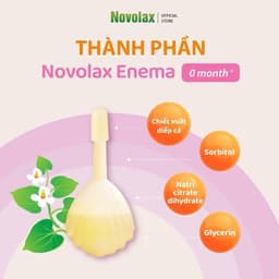 Ống bơm trực tràng Novocare Novolax Enema tuýp 3ml,6 ml - Thụt táo bón cho trẻ em từ 0 tháng tuổi, 3 tuổi và người lớn 5