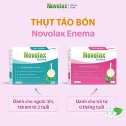Ống bơm trực tràng Novocare Novolax Enema tuýp 3ml,6 ml - Thụt táo bón cho trẻ em từ 0 tháng tuổi, 3 tuổi và người lớn 2