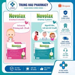 Ống bơm trực tràng Novocare Novolax Enema tuýp 3ml,6 ml - Thụt táo bón cho trẻ em từ 0 tháng tuổi, 3 tuổi và người lớn 1