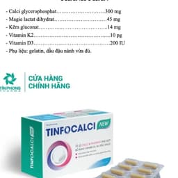 Viên Uống Bổ Sung Canxi Hữu Cơ TinfoCalci New Hộp 30 Viên Giúp Xương Chắc Khỏe Phòng Ngừa Loãng Xương 2