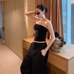 QUẦN LỬNG CHẤT ĐẸP Y HÌNH MÀU NÂU VÀ ĐEN mã 1911 7