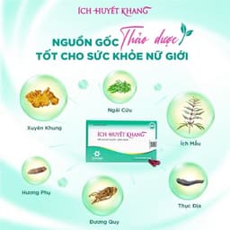 Viên uống Ích Huyết Khang bổ huyết, giảm rối loạn kinh nguyệt, đau bụng kinh (Hộp 30 viên) 5