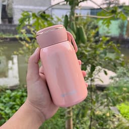 Bình giữ nhiệt mini XINHOU màu pastel dung tích 300ml thiết kế nhỏ gọn lõi inox 316 giữ nhiệt nóng lạnh 3