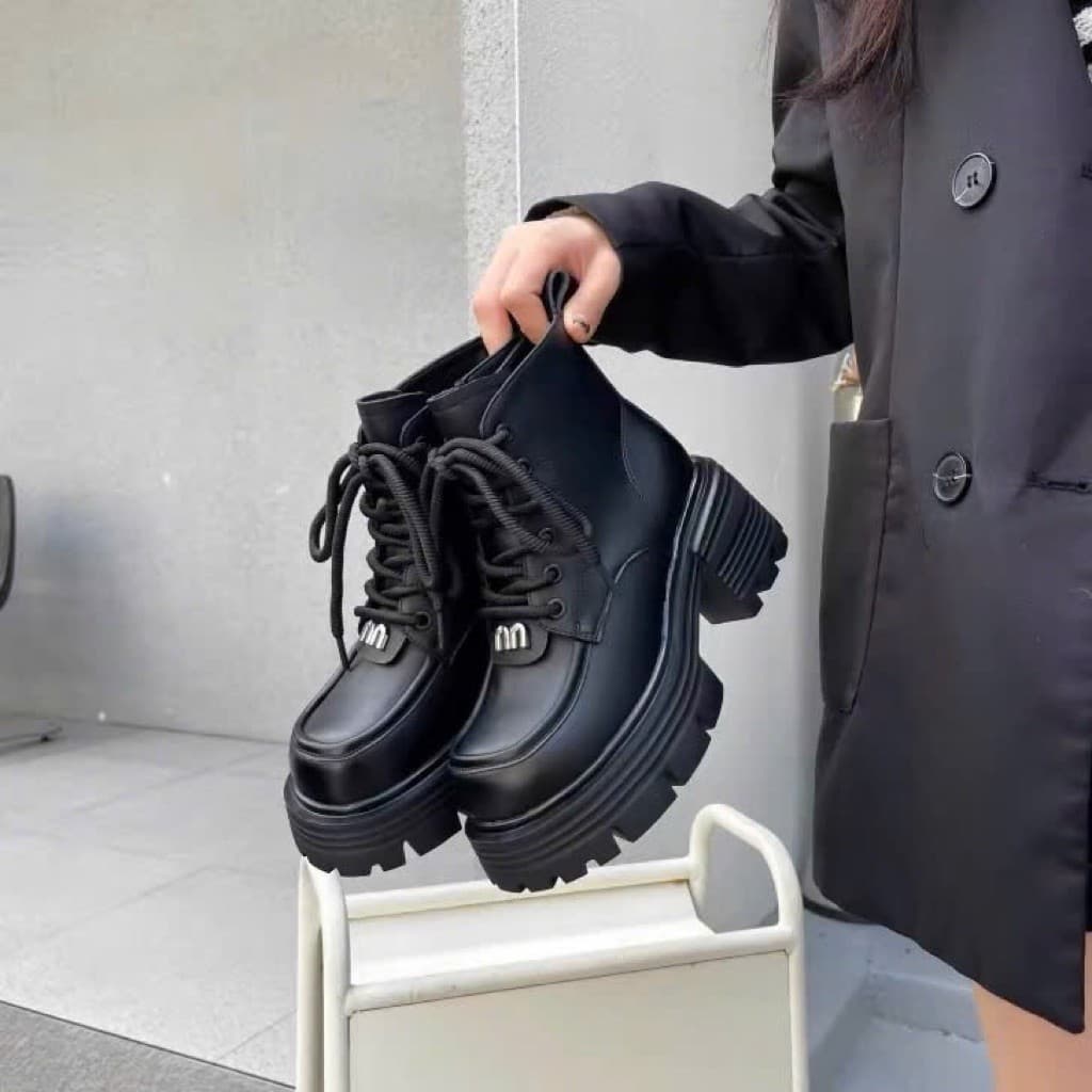 Giày bốt Martin nữ , kiểu dáng mới thu đông 2026 đế cao 6cm