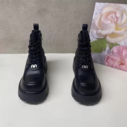 Giày bốt Martin nữ , kiểu dáng mới thu đông 2026 đế cao 6cm 4