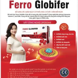 SẮT SINH HỌC NHẬP KHẨU TỪ CHÂU ÂU Ferro Globifer BỔ SUNG SẮT, GIẢM NGUY CƠ THIẾU MÁU CHỈ VỚI 1 VIÊN MỖI NGÀY HỘP 60viên 1