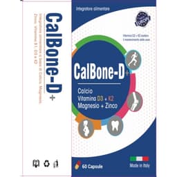 Calbone-D+ 1 viên mỗi ngày giúp xương răng chắc khỏe, hấp thu tối ưu với Canxi sinh học,Magie,MK7 và vitamin(hộp 60 viên 4