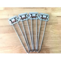 • [HÀNG LOẠI 1] Bộ 4 Chân Bàn Gấp Gọn chữ V Cao 28cm Thép Không Gỉ  ( Kèm Vít ) 2