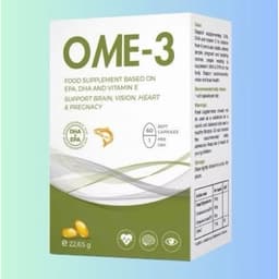 OME-5 OME-3 - DINH DƯỠNG VÀNG CHO NÃO BỘ, SÁNG MẮT, KHỎE TIM, GIẢM VIÊM, TINH THẦN VỮNG VÀNG ( HỘP 60 Viên) 2