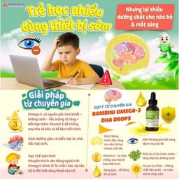 Bambini Omega-3 DHA DrOpS Giọt vàng cho trí não và thị lực trẻ nhỏ. “MẮT SÁNG KHOẺ- TRẺ THÔNG MINH” 6