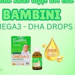 Bambini Omega-3 DHA DrOpS Giọt vàng cho trí não và thị lực trẻ nhỏ. “MẮT SÁNG KHOẺ- TRẺ THÔNG MINH” 4