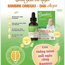 Bambini Omega-3 DHA DrOpS Giọt vàng cho trí não và thị lực trẻ nhỏ. “MẮT SÁNG KHOẺ- TRẺ THÔNG MINH” 1